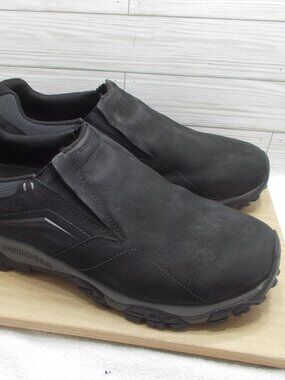 Merrell Men's Black Moab Adventure Moc Waterproof Comfort Slip-On Shoes Size 14W